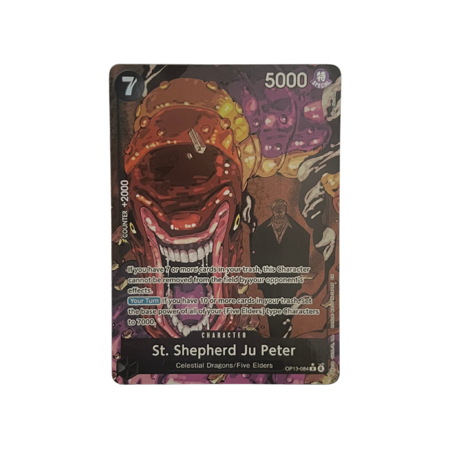 St. Sheperd Ju Peter (ALTERNATE ART) : OP13-084 CARRYING ON HIS WILL - One Piece Single Card